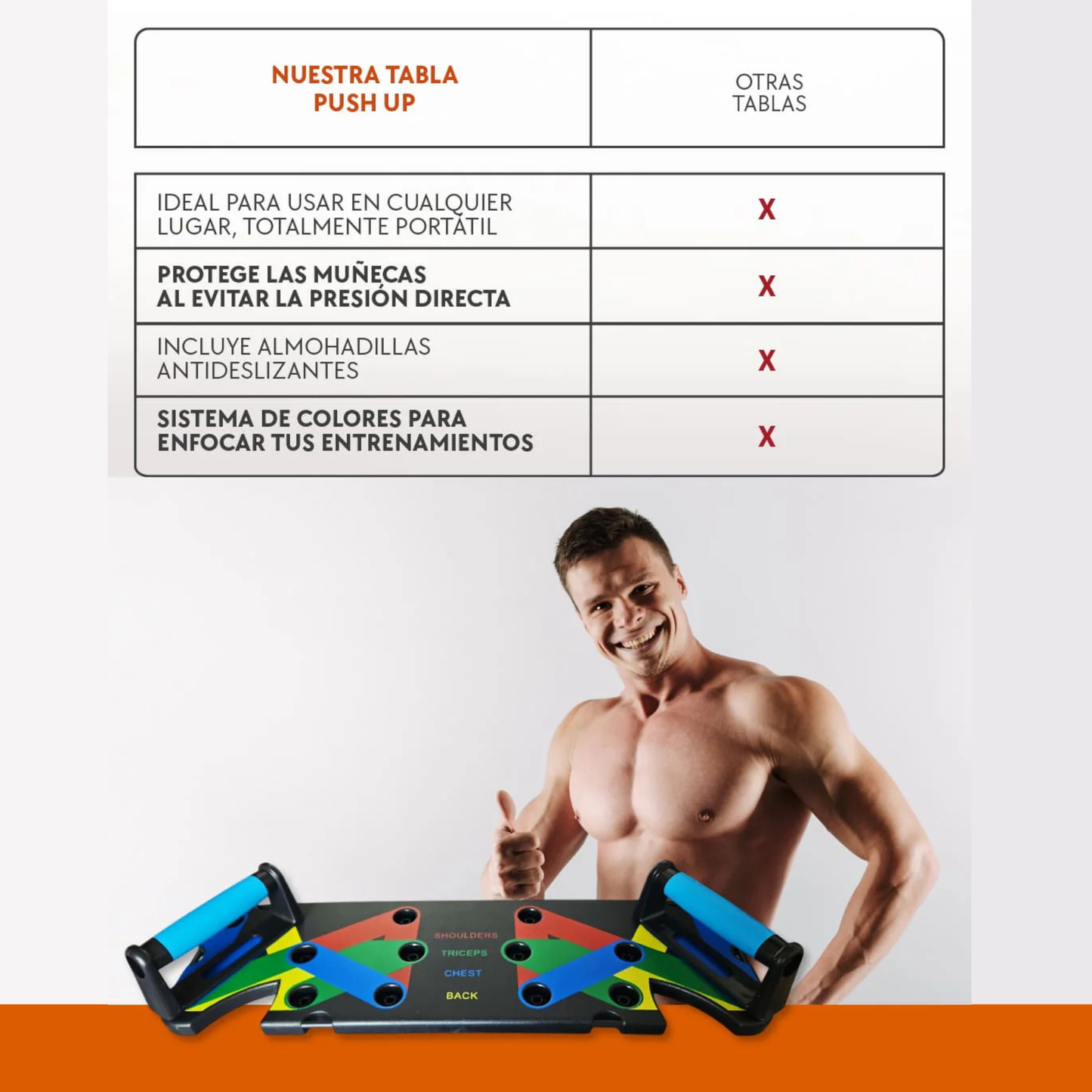 Tabla Push Up Flexiones