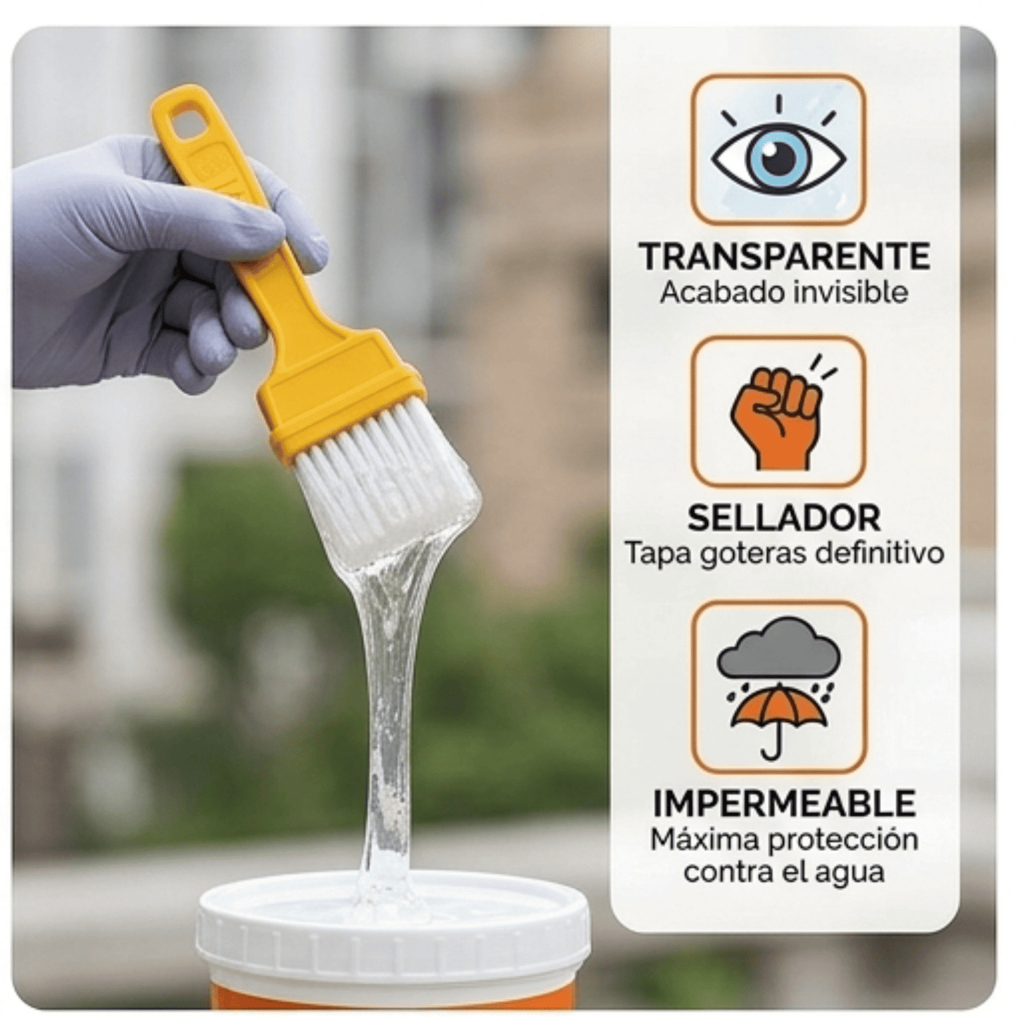 SELLADOR IMPERMEABLE TRANSPARENTE - 1 Kg