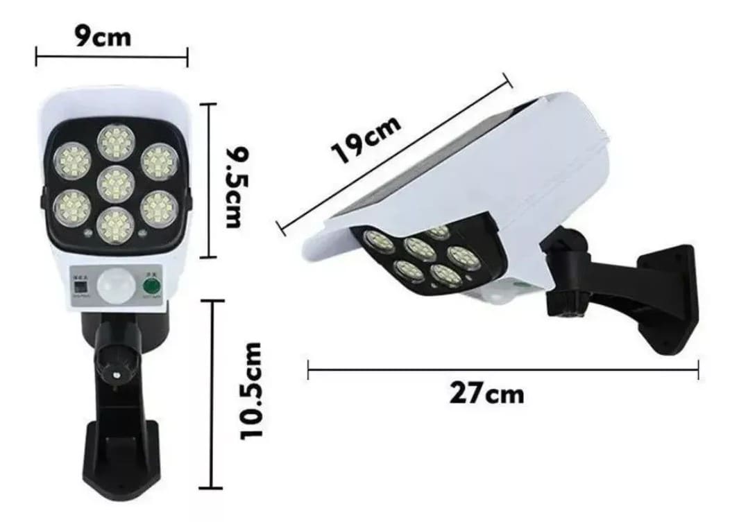 Foco Led Solar Estilo Cámara