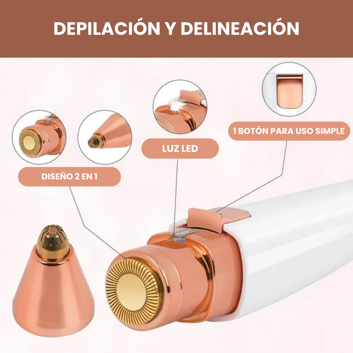 DEPILADORA Y PERFILADORA DE VELLOS RECARGABLE