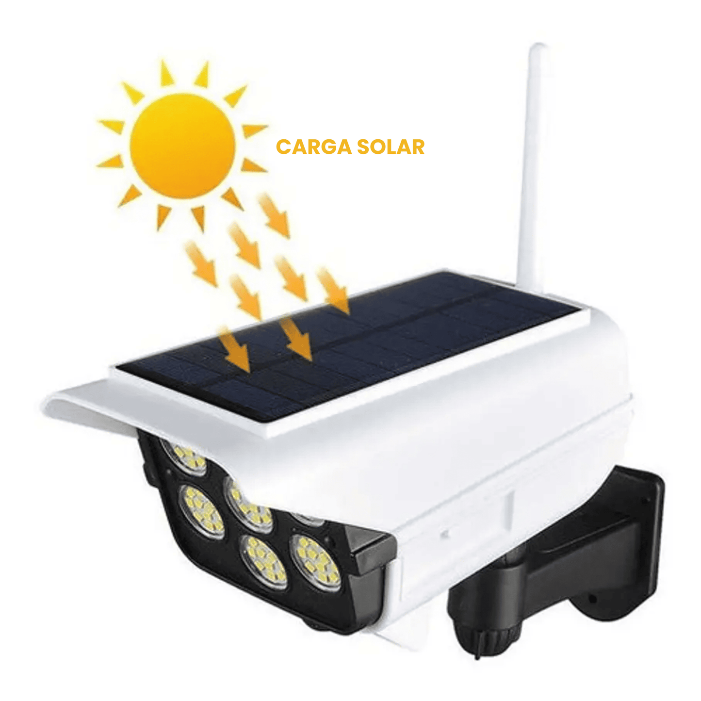 Foco Led Solar Estilo Cámara