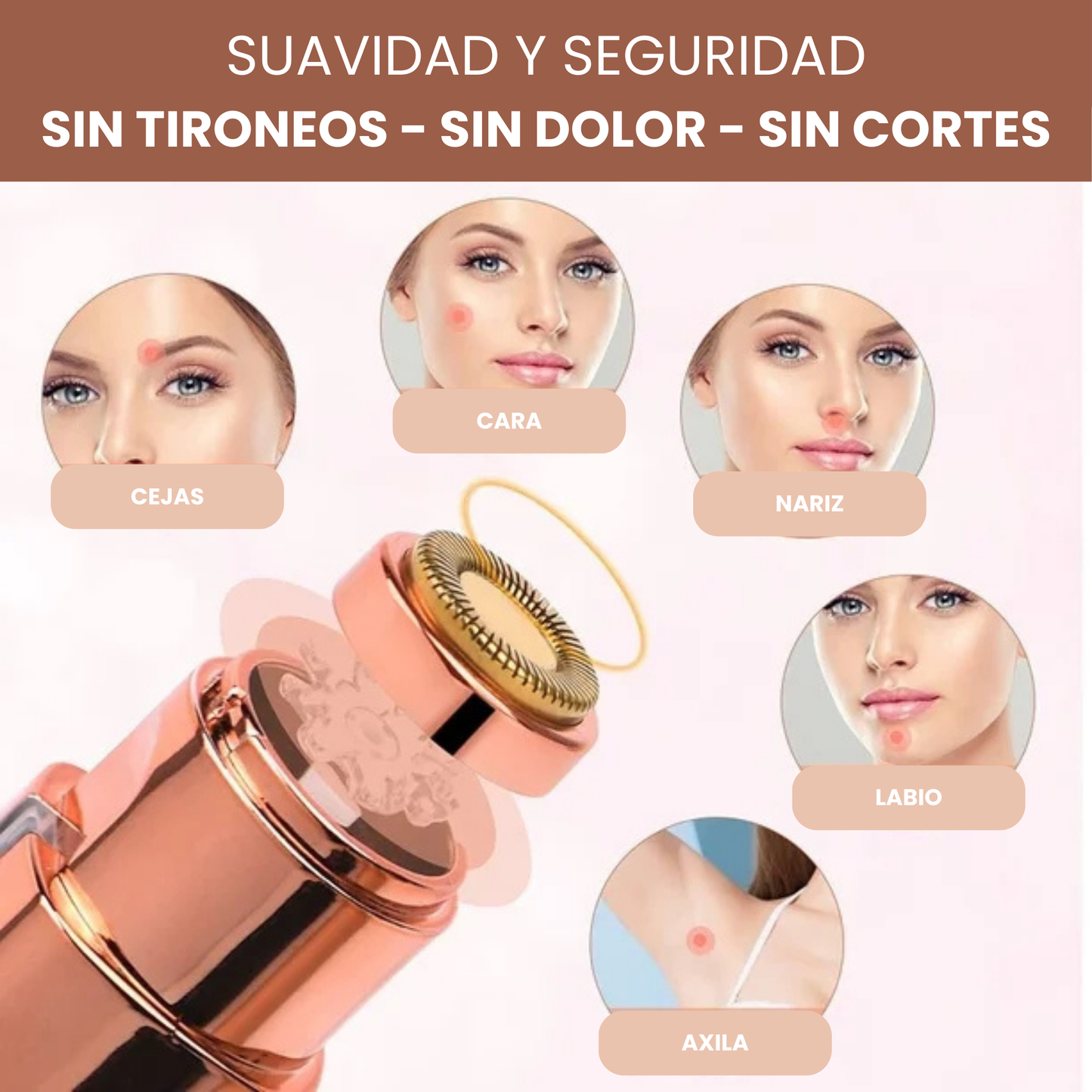 DEPILADORA Y PERFILADORA DE VELLOS RECARGABLE